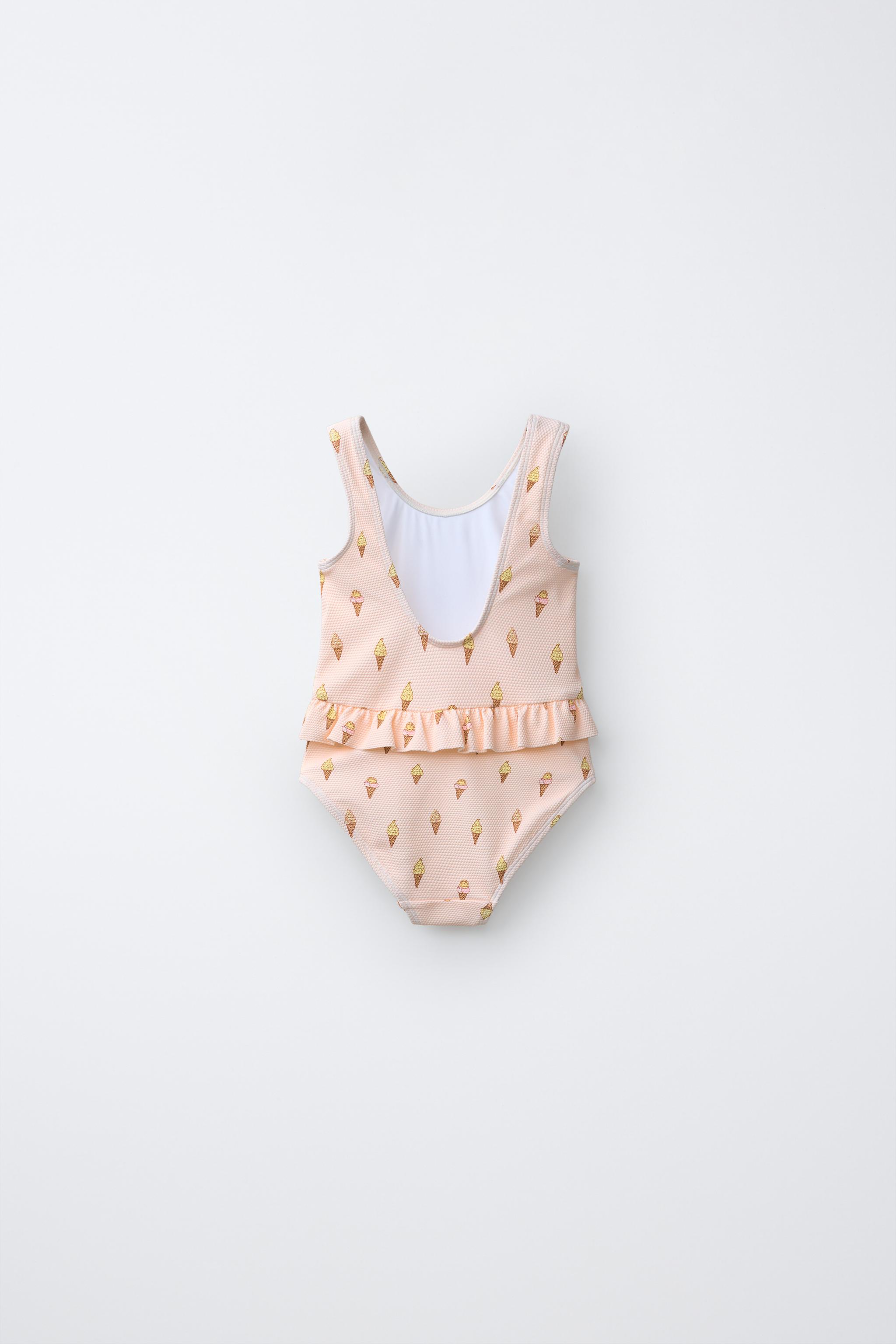 1-6 YEARS/ ICE CREAM PRINT SWIMSUIT